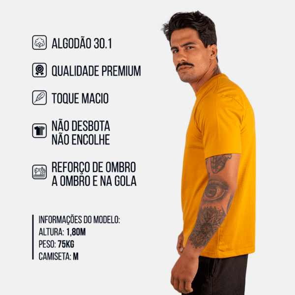CAMISETA BASICA LISA CARAMELO - Imagem 2