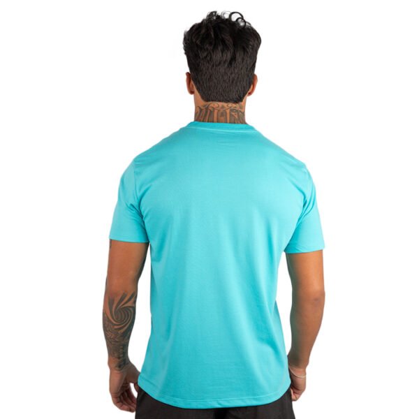 CAMISETA BASICA LISA AZUL TURQUESA - Imagem 4