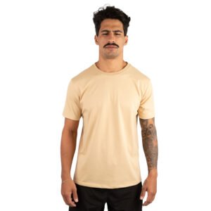CAMISETA BASICA LISA AREIA