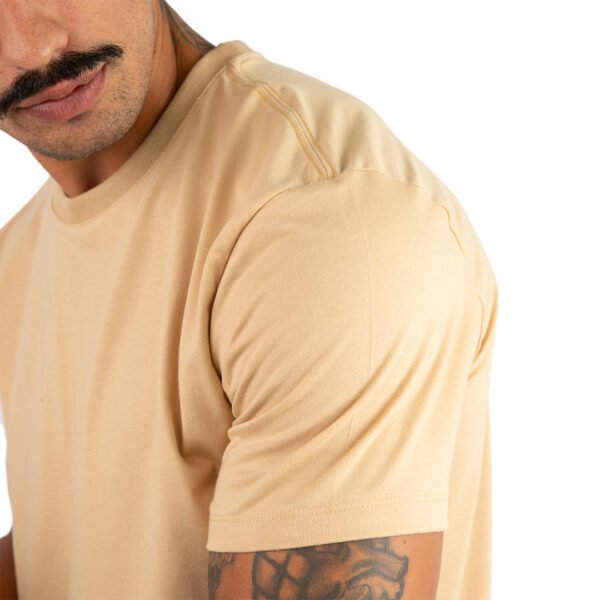 CAMISETA BASICA LISA AREIA - Imagem 8