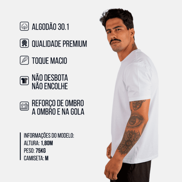 CAMISETA BASICA LISA BRANCA - Image 2