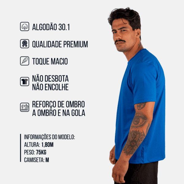CAMISETA BASICA LISA ROYAL - Imagem 2