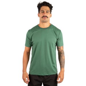 CAMISETA BASICA LISA VERDE MUSGO