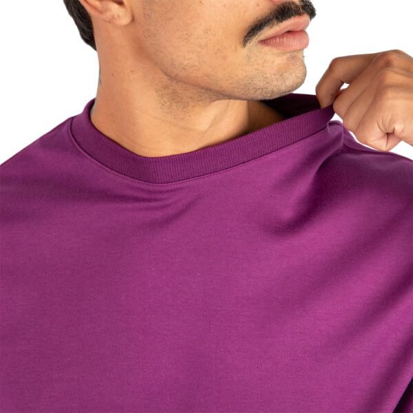 CAMISETA OVERSIZED MALHÃO LISA ROXO - Imagem 8