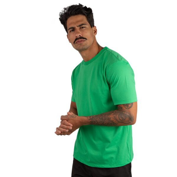 CAMISETA BASICA LISA VERDE - Imagem 5