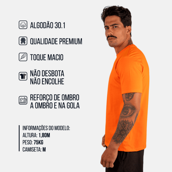 CAMISETA BASICA LISA LARANJA - Image 2