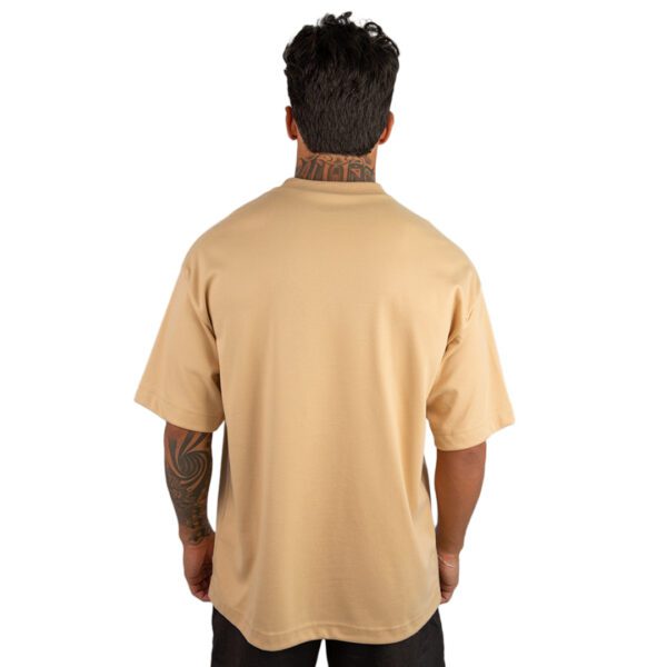 CAMISETA OVERSIZED MALHÃO LISA AREIA - Image 3