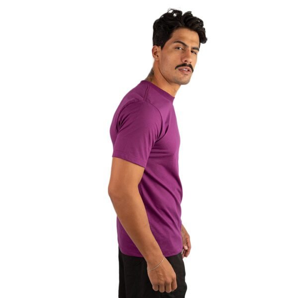 CAMISETA BASICA LISA VIOLETA - Imagem 4