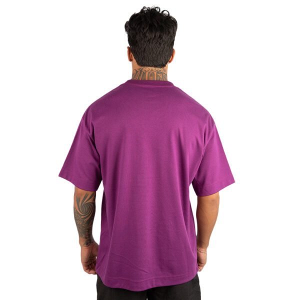 CAMISETA OVERSIZED MALHÃO LISA ROXO - Imagem 3