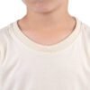 CAMISETA BASICA LISA INFANTIL OFF WHITE - Imagem 6