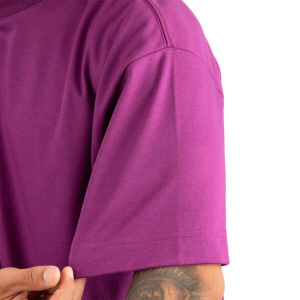CAMISETA OVERSIZED MALHÃO LISA ROXO - Imagem 9