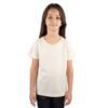 CAMISETA BASICA LISA INFANTIL OFF WHITE - Imagem 8