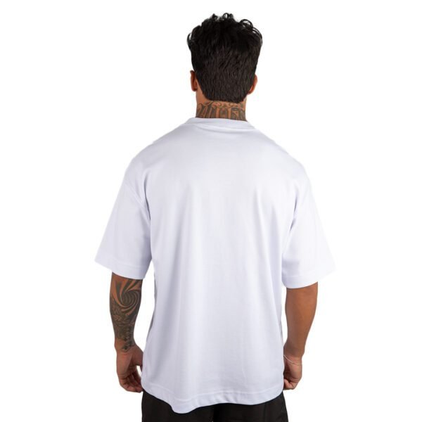 CAMISETA OVERSIZED MALHÃO LISA BRANCA - Imagem 3