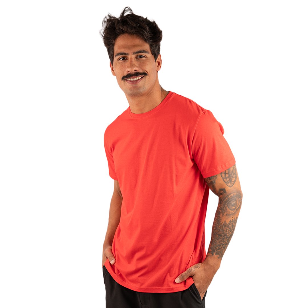 CAMISETA BASICA LISA ALGODÃO PIMA 40.1 - VERMELHO - Imagem 6