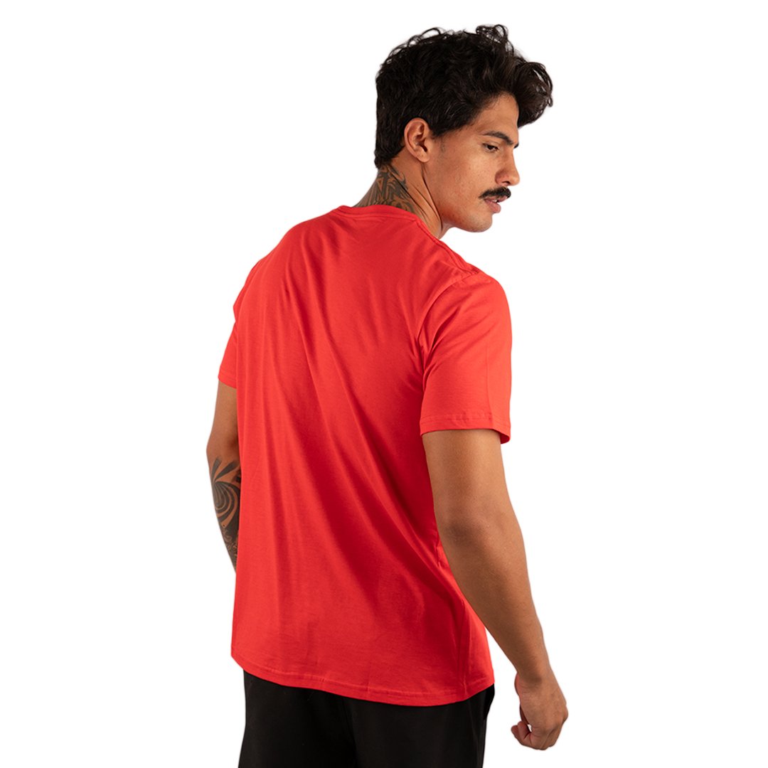 CAMISETA BASICA LISA ALGODÃO PIMA 40.1 - VERMELHO - Imagem 4