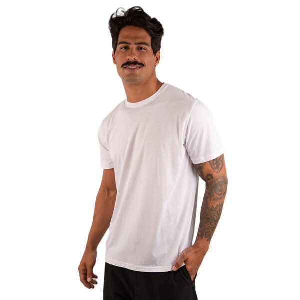 CAMISETA BASICA LISA ALGODÃO PIMA 40.1 -  BRANCA - Imagem 6