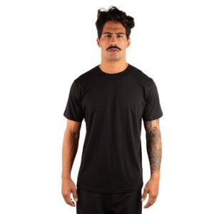 CAMISETA BASICA LISA ALGODÃO PIMA 40.1 -  PRETA