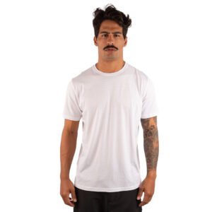 CAMISETA BASICA LISA ALGODÃO PIMA 40.1 -  BRANCA