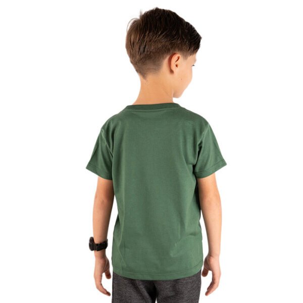 CAMISETA BASICA LISA INFANTIL VERDE MILITAR - Imagem 3