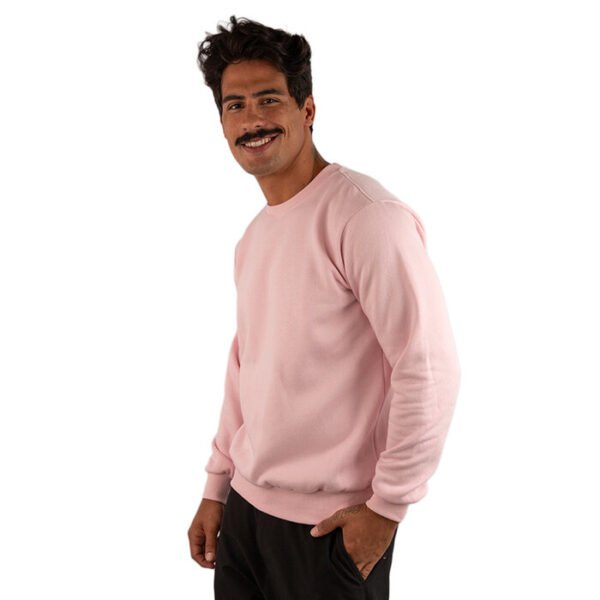 CASACO MOLETOM  LISO ROSA CLARO - Imagem 2