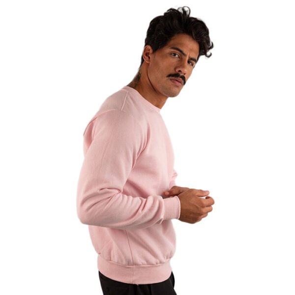 CASACO MOLETOM  LISO ROSA CLARO - Imagem 6