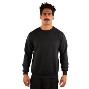 CASACO MOLETOM  LISO PRETO