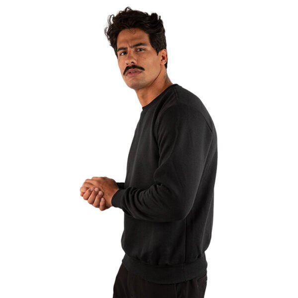 CASACO MOLETOM  LISO PRETO - Imagem 5