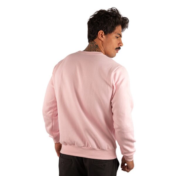 CASACO MOLETOM  LISO ROSA CLARO - Imagem 3