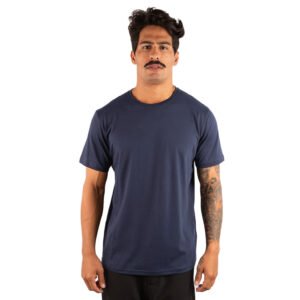 CAMISETA BASICA LISA ALGODÃO PIMA 40.1 -  AZUL-MARINHO